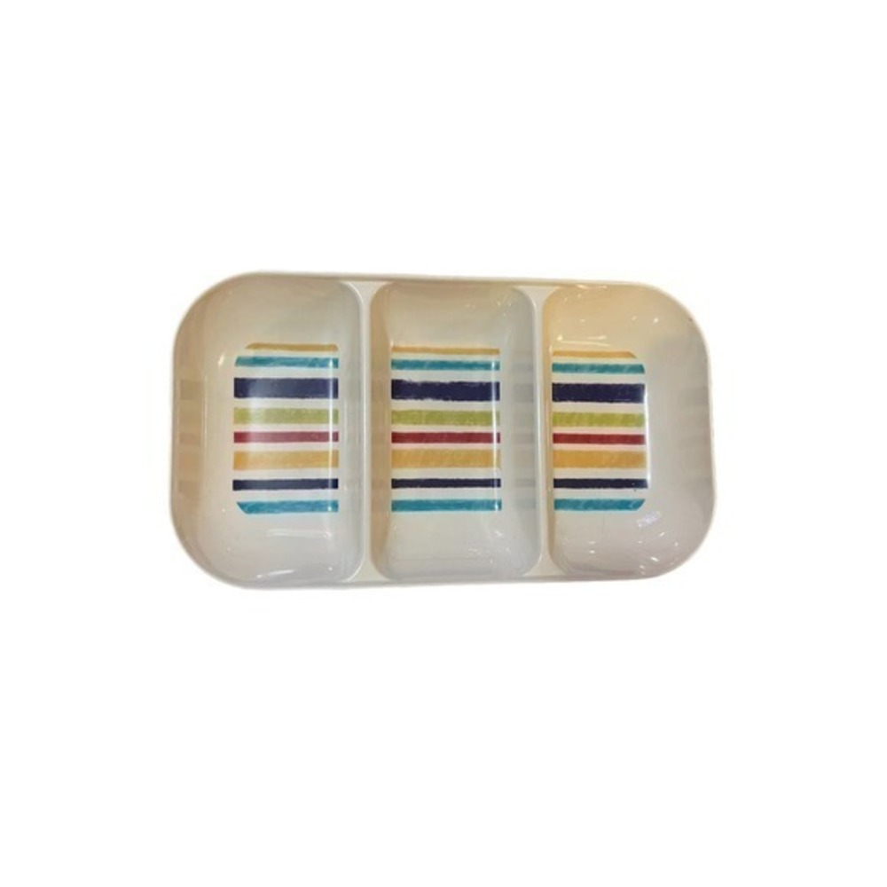 Better Homes & Garden Large 3 Divided Serving Tray Multicolor